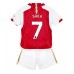 Arsenal Bukayo Saka #7 Barnkläder Hemma matchtröja till baby 2023-24 Kortärmad (+ Korta byxor) Billigt